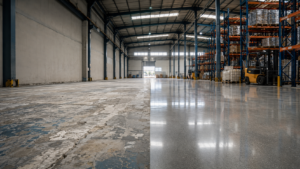 Existing Concrete Floor Polishing: A Realistic Guide to Retrofitting Worn or Coated Slabs in India