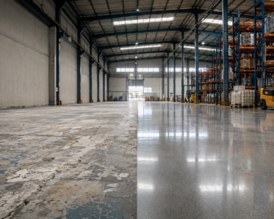 Existing Concrete Floor Polishing: A Realistic Guide to Retrofitting Worn or Coated Slabs in India